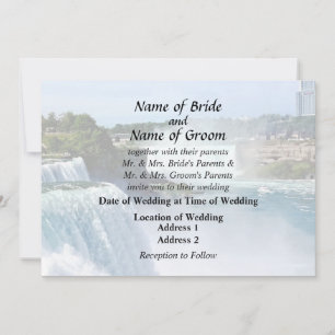 Invitación Niagara Falls NY - Vista desde el lado estadounide