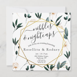 Invitación Nibbles y Nightcaps 🌙 fiesta 🥂 compromiso