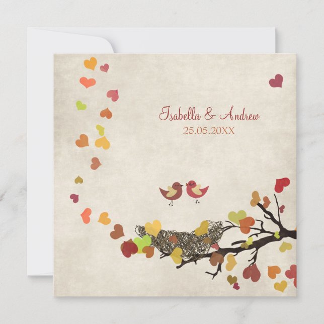 Invitación Nido de amor (Anverso)