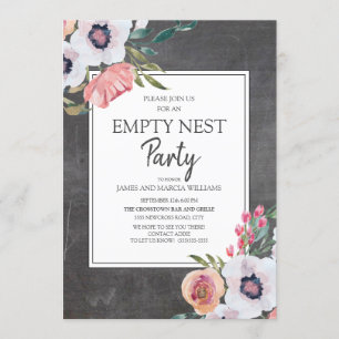 Invitación Nido Vintage de cartón blanco rosa con aroma blanc