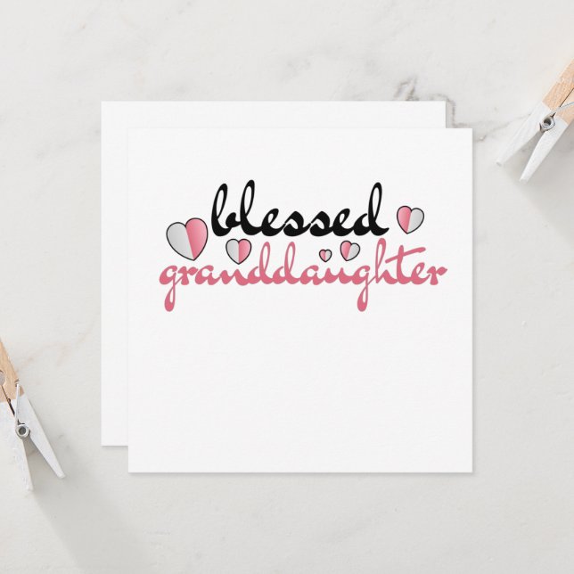 Invitación Nieta bendita de mis adorables abuelos (Anverso/Reverso In Situ)
