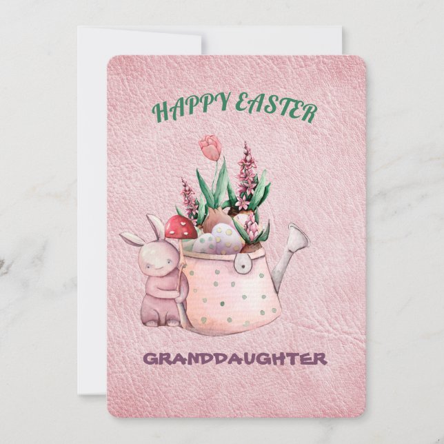 Invitación Nieta feliz de Pascua (Anverso)