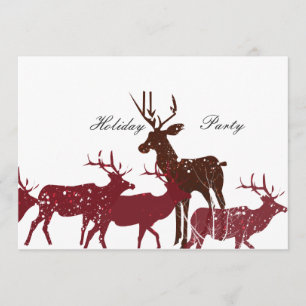 Invitación Nieve animal del día de fiesta