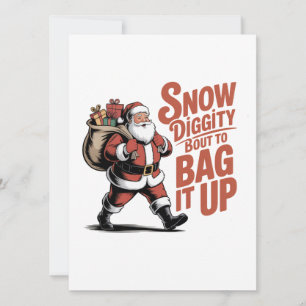 Invitación Nieve Diggity a punto de embolsarlo divertido Navi