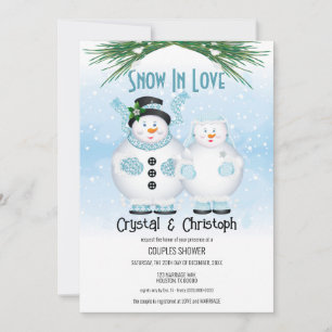 Invitación Nieve en amor Boda De Invierno