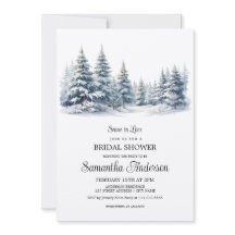 Nieve en amor bosque de pinos en invierno Ducha de