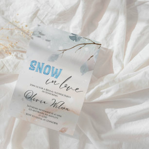 Invitación Nieve en amor Ducha de Novias de Invierno - Escarc