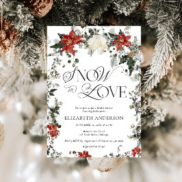 Invitación Nieve en amor Ducha de novias en invierno