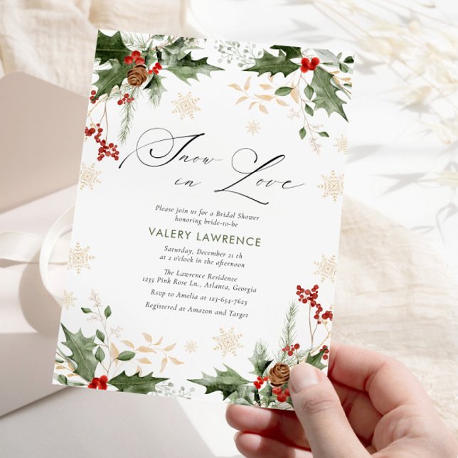 Invitación Nieve en amor Ducha de novias en invierno (Subido por el creador)
