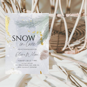 Invitación Nieve en amor Invierno Despedida de Soltera - Eleg