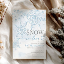 Nieve en amor Invierno Snowflake Bridal Shower