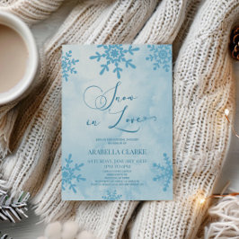 Invitación Nieve En Amor Invierno Wonderland Bridal Shower
