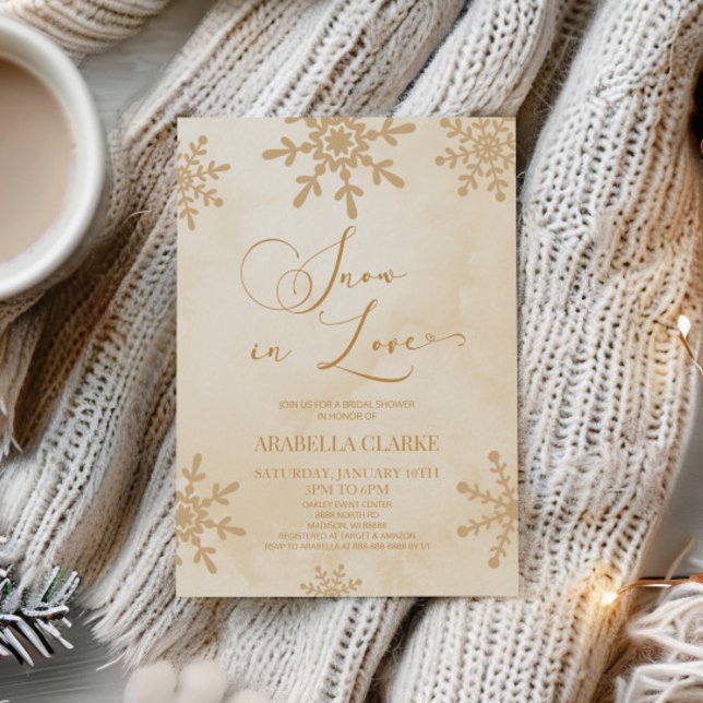 Invitación Nieve En Amor Invierno Wonderland Bridal Shower (Subido por el creador)