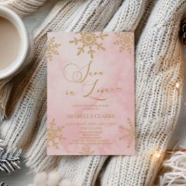 Invitación Nieve En Amor Invierno Wonderland Bridal Shower