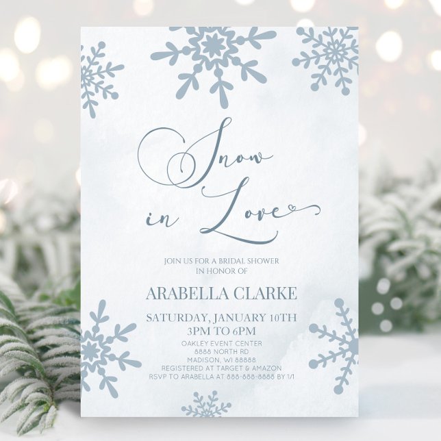 Invitación Nieve En Amor Invierno Wonderland Bridal Shower (Subido por el creador)
