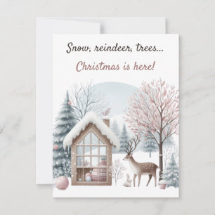 Invitación ❄️🎄 Nieve, Renoes, Árboles... ¡La Navidad ha lleg