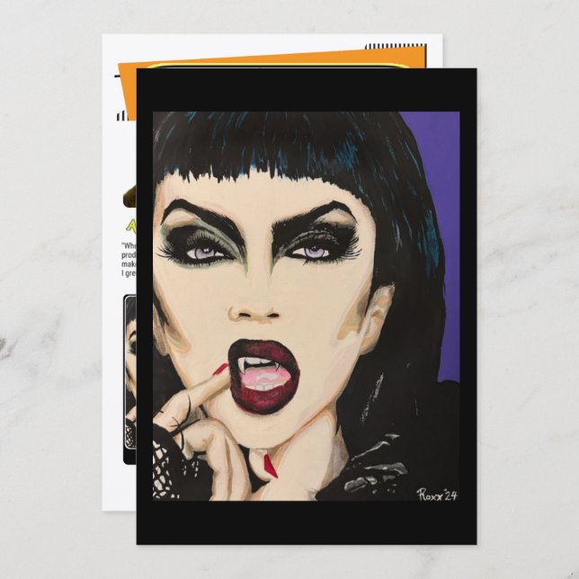 Invitación ‘Night on the Doorstep’ Painting Small-Scale Print (Anverso / Reverso)