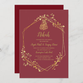 Invitación Nikah - Invitan a una boda islámica de Motif con o