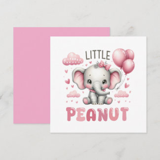 Invitación Niña adorable pequeño cacahuete