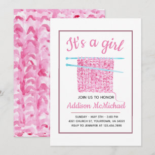 Invitación Niña bebé cubierta