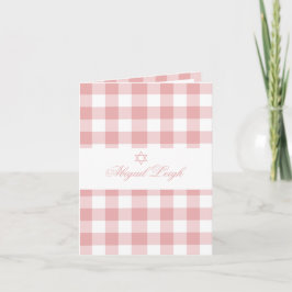 Invitación Niña Bebé Hebrea Naming Ceremonia Foto Rosa Judía