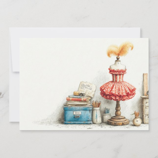 Invitación Niña bebé primer cumpleaños cancés francés (Anverso)