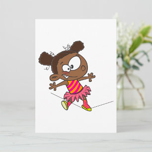 Invitación Niña Caminando en una Cuerda Floja