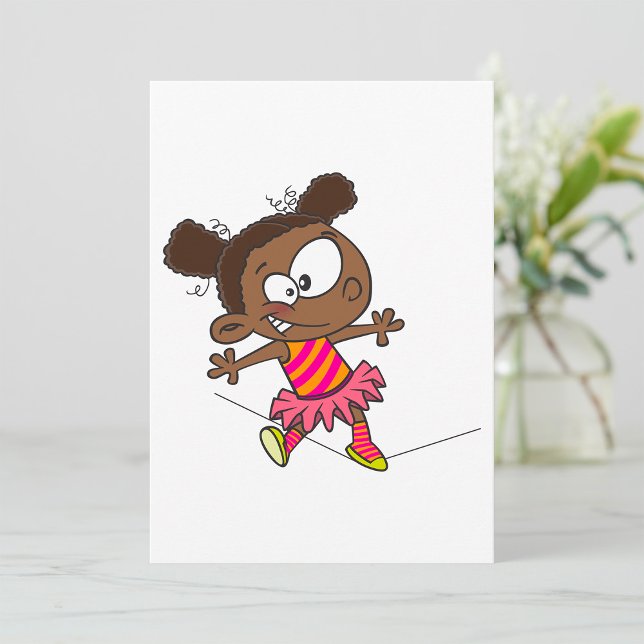 Invitación Niña Caminando en una Cuerda Floja (Subido por el creador)