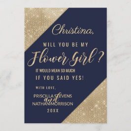 Invitación Niña de la flor de la secuencia de los Purpurinas