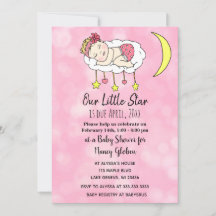 Niña en la Luna Rosa  Festejo de Bebé Niña