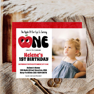 Invitación Niña Favorita Cumpleaños 1 Foto Fiesta