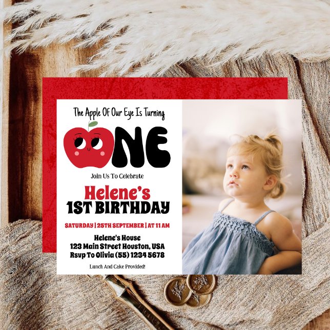 Invitación Niña Favorita Cumpleaños 1 Foto Fiesta (Subido por el creador)