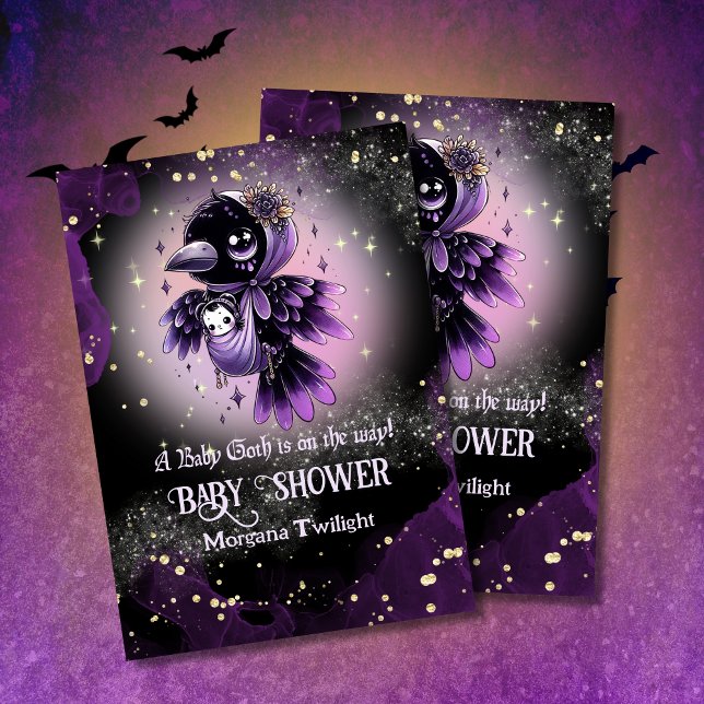 Invitación Niña gótico entregada por Crow Moonlight (Subido por el creador)