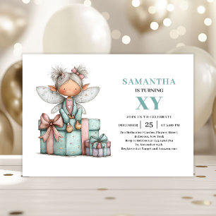Invitación Niña Hada Caprichosa Cumpleaños 5º Lindo Mágico