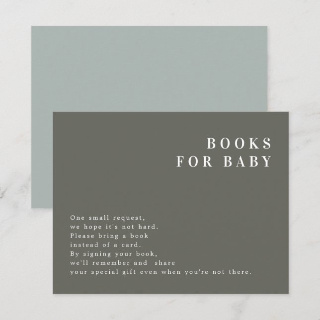 Invitación NINA: Los libros modernos de sabios para bebés (Anverso / Reverso)