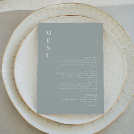 Invitación NINA | Menú Sage Green Modern Minimalista Boho