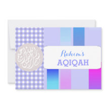 Niña musulmana aqiqah
