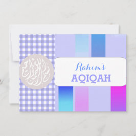 Invitación Niña musulmana aqiqah