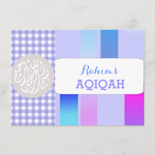 Invitación Niña musulmana aqiqah