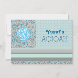 Invitación Niña musulmana aqiqah