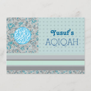 Invitación Niña musulmana aqiqah