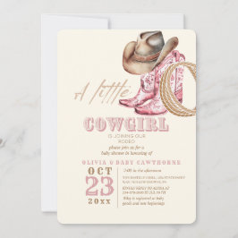 Invitación Niña niña pequeña niña occidental niña ducha Rubor