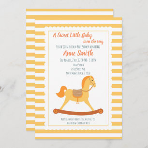 Invitación Niña o niño Caballo de ducha