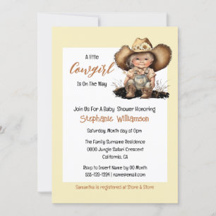 Invitación Niña occidente salvaje