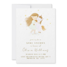 Niña pequeña personalizada en Baby Shower de unico