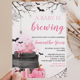 Invitación Niña Rosa 'Se está preparando un bebé' Baby Shower