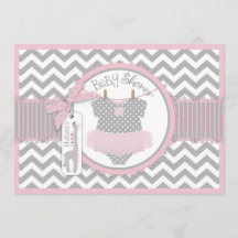 Niña Tutu Chevron Giraffe Baby Shower
