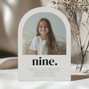 Invitación Nine Arch Photo Birday