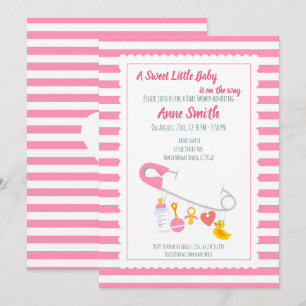 Invitación Niñera con encanto Baby Shower