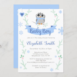 Invitación Niñera de bebé de invierno